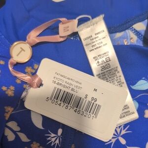 Fatwiga & Rovena Blue Floral Rash Vest